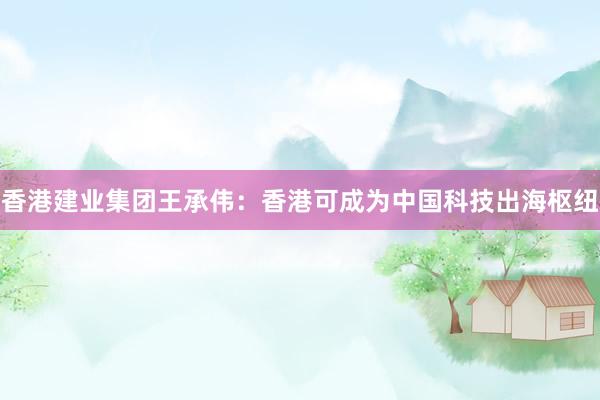 香港建业集团王承伟：香港可成为中国科技出海枢纽