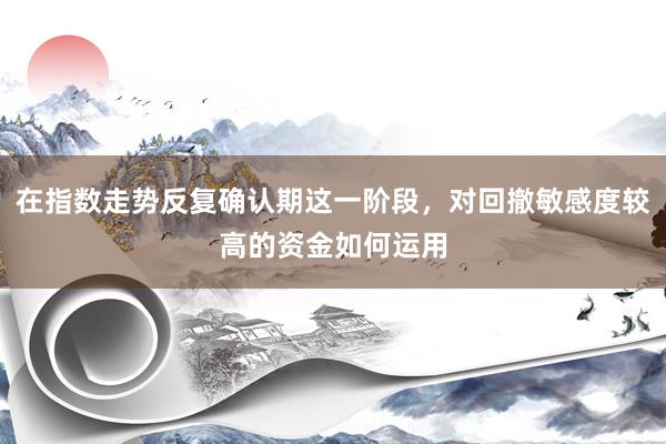 在指数走势反复确认期这一阶段，对回撤敏感度较高的资金如何运用