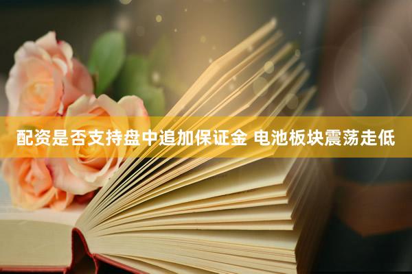 配资是否支持盘中追加保证金 电池板块震荡走低